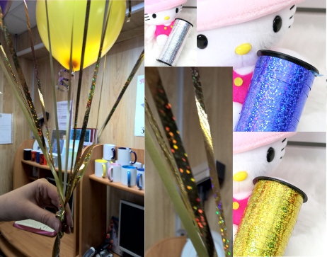 Ленты воздушных шаров с гелием